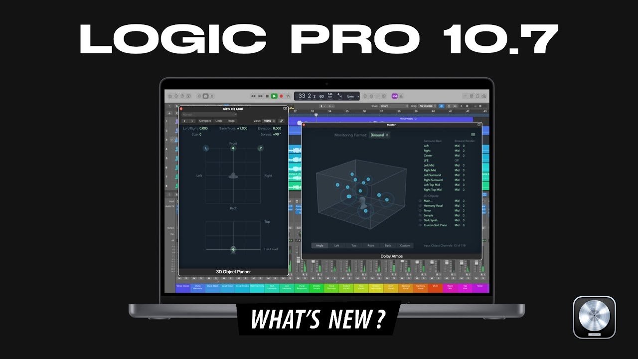 Logic Pro 10.7: What’s New!? (Spatial Audio Mixing is HERE!)
